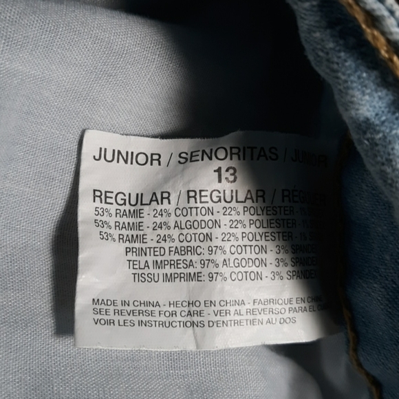 LEI patriotic USA shorts vtg BOHO Hippie 80s 90s Y2K retro - Picture 3 of 4